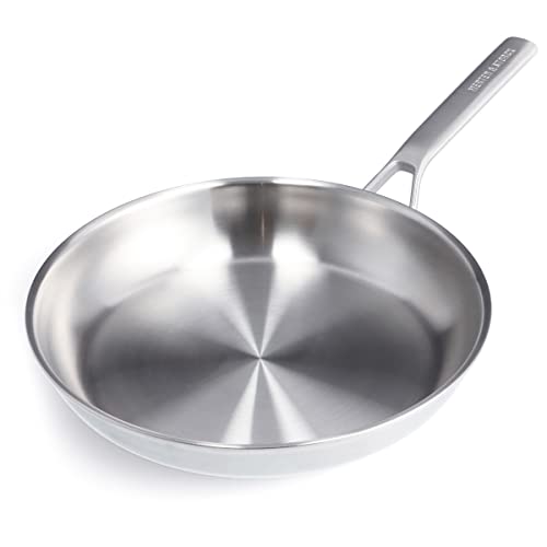 Merten & Storck Tri-Ply Stainless Steel 30cm Frying Pan, Silver