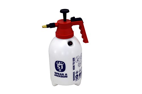 Spear & Jackson 2 Litre Pump Action Pressure Sprayer, White/Red