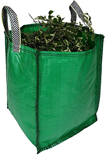 Garden Waste Bags – 120 Litre – 1 To 5 Sacks – PREMIUM GRADE – Industrial Fabric And Handles – Heavy Duty Garden/Green Waste Sacks (1 Sack)