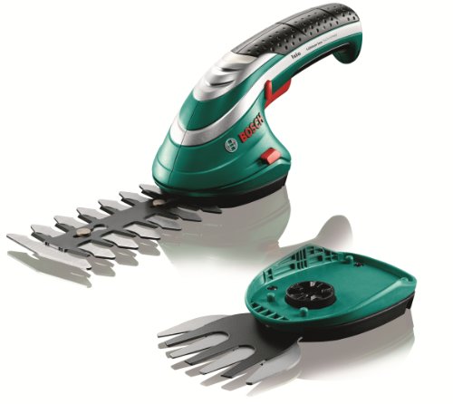 Bosch Cordless Edging Shear Set Isio (3.6 V, Blade Length 12 Cm, Tooth Spacing 8 Mm, In Carton Packaging)